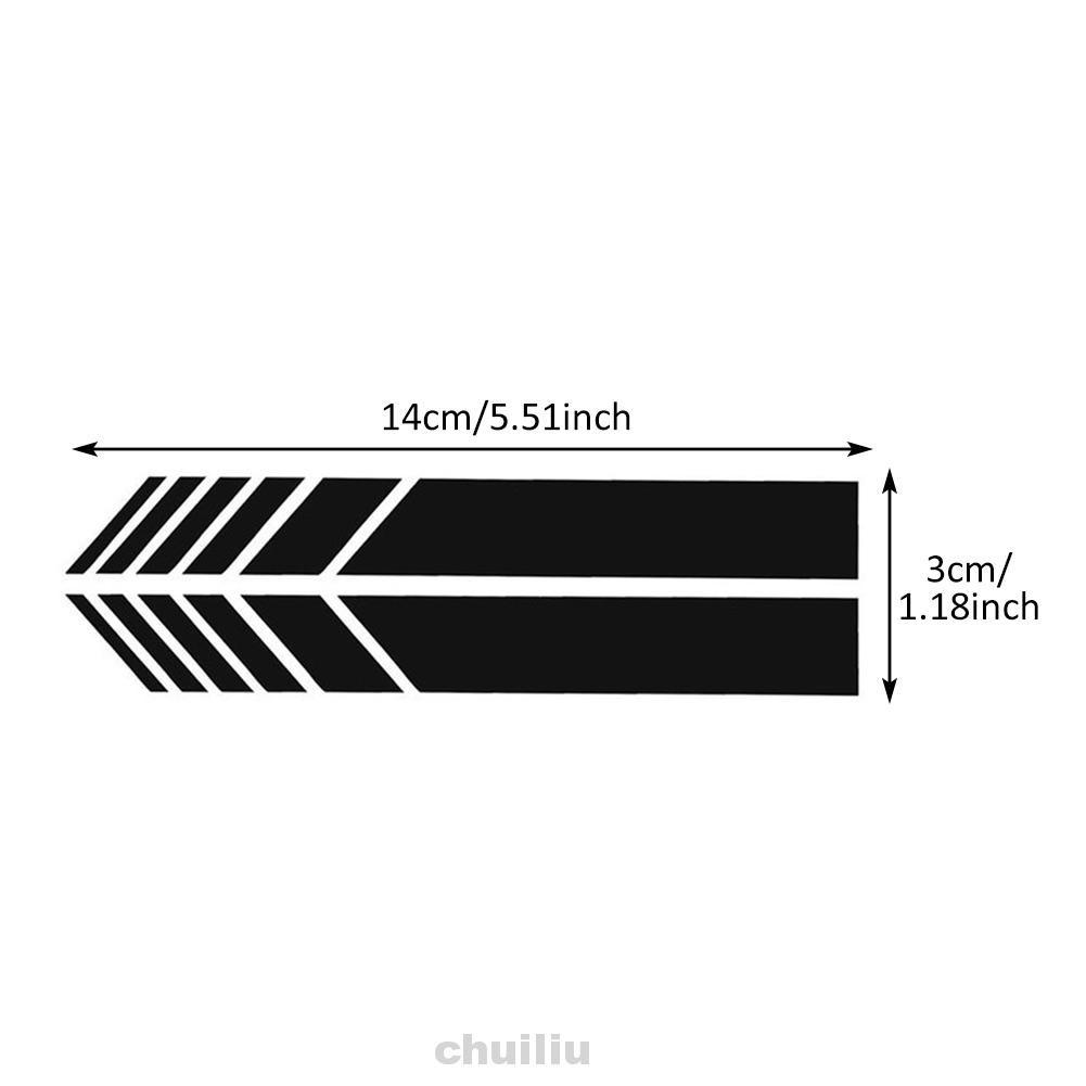 2 Sticker Dán Kính Chiếu Hậu Xe Hơi Họa Tiết Kẻ Sọc