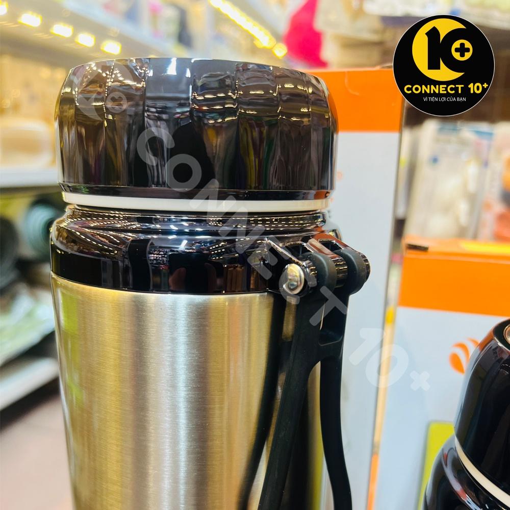 Bình Giữ Nhiệt Nóng Lạnh INOX 304 Cao Cấp L7, Nắp Hoạ Tiết KIM CƯƠNG - Dung Tích 1000-1200-1500 ML