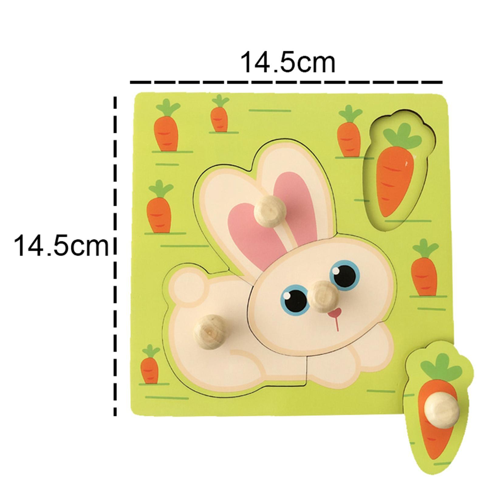 Cartoon Jigsaw Puzzles Shape Sorter Toy Educational Toy Peg Puzzle Board for party Favors