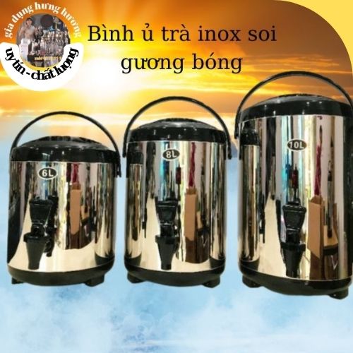 Bình giữ nhiệt ủ trà inox 304 giữ nhiệt lên đến 12 tiếng 10l