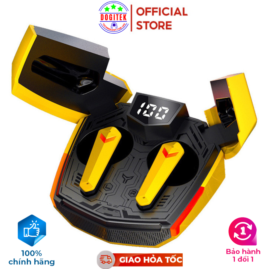 Tai nghe không dây bluetooth Gaming JX20 ENC thiết kế thể thao và gaming cao cấp ( Bản quốc tế, tặng găng gaming