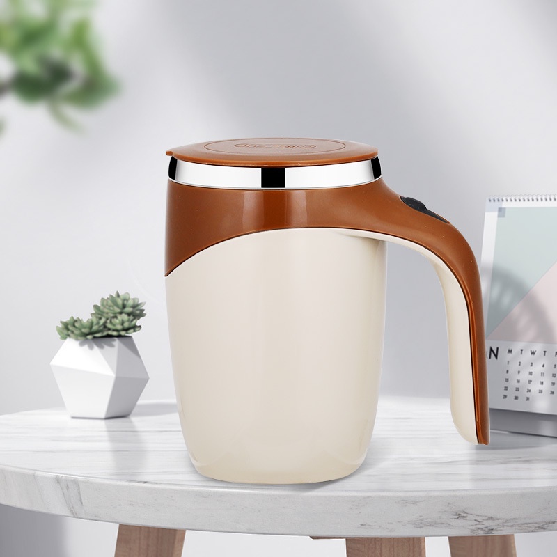 Cốc khuấy tự động dùng pin siêu tiện chất liệu thép 304 không rỉ giữ nhiệt tốt