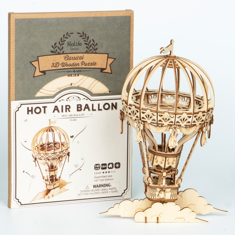 Đồ chơi lắp ráp gỗ 3D Mô hình Khí Cầu Air Ballon TG406