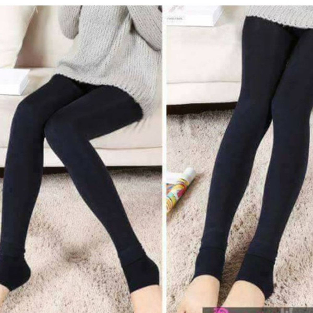 Quần LEGGING lót lông siêu mịn siêu ấm