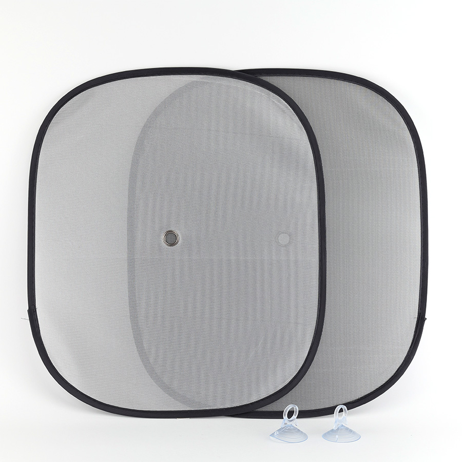 Combo 2 Tấm Che Nắng Ô Tô Bạch Kim Tráng Bạc Tròn Chống Tia UV CIND CD-C001 (36x44cm) - Nhập Khẩu Chính Hãng