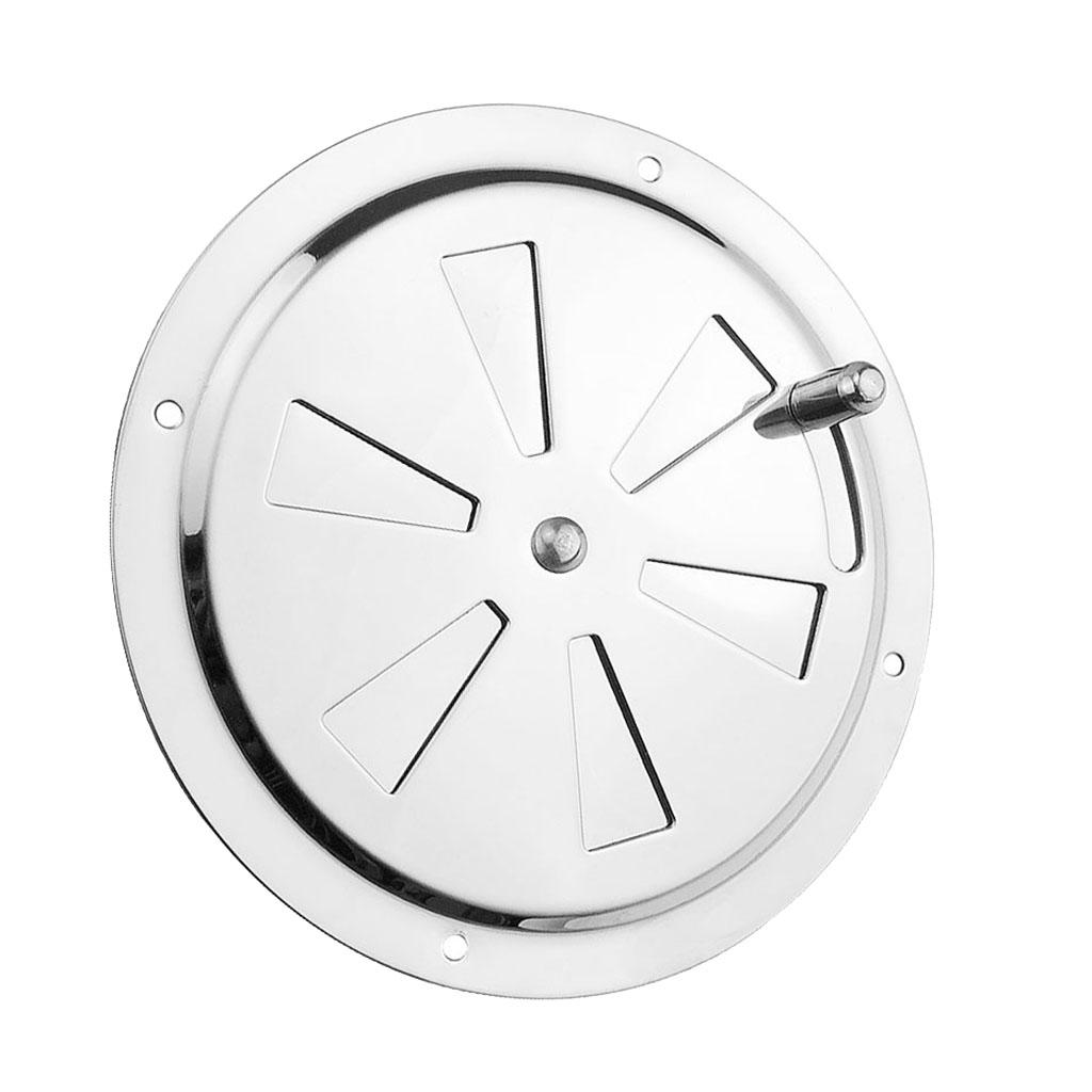 Lưới Tản Nhiệt 128mm Air Vent Louver Vỏ Có Thể điều Chỉnh ống Xả Bằng Thép Không Gỉ