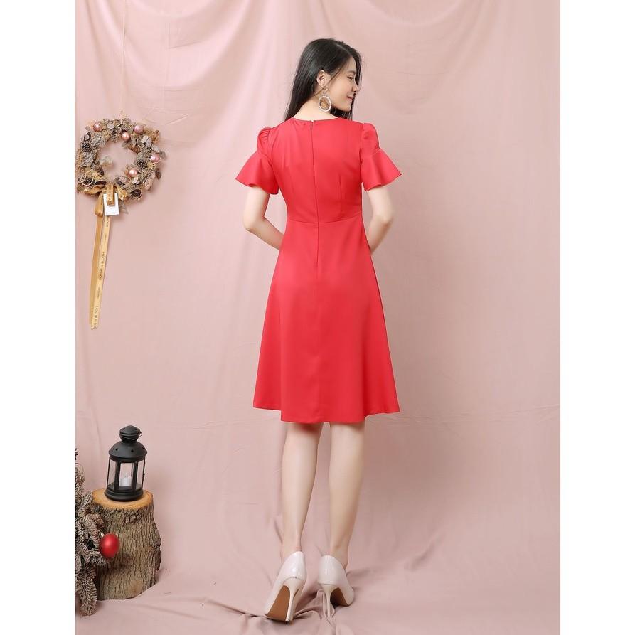 Đầm nữ thiết kế tay cánh tiên - Váy nữ dáng xòe TK FASHION DK930