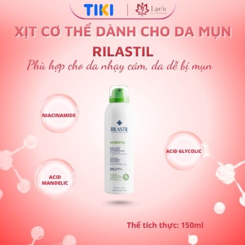 Xịt mụn lưng - RILASTIL ACNESTIL BODY SPRAY 150ML