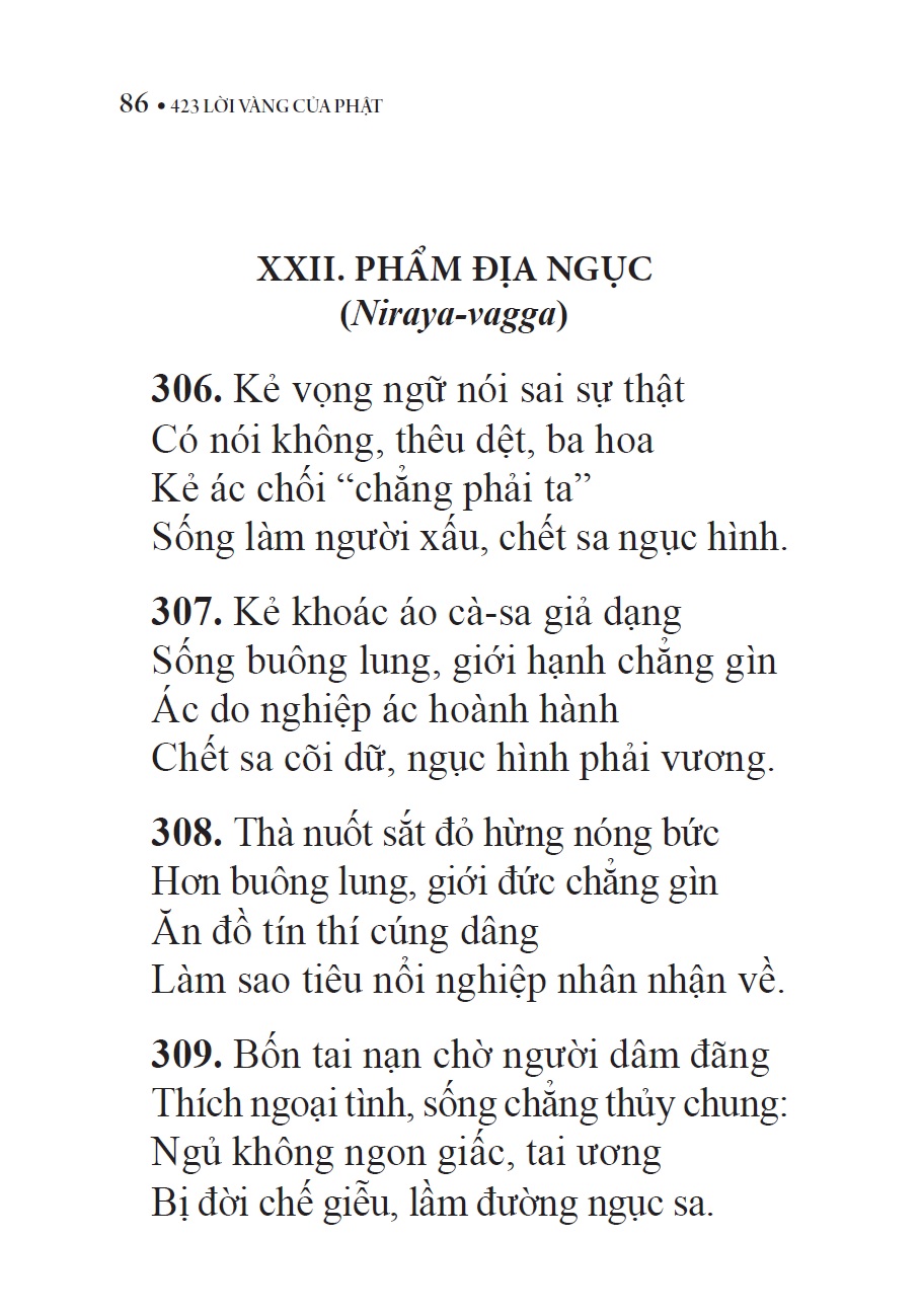 423 Lời Vàng của Phật Kinh Pháp Cú Dhammapada (Tái bản)