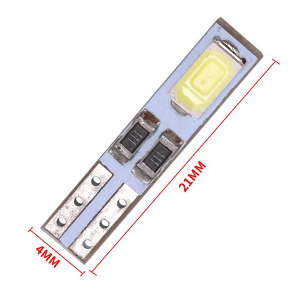 10 X T5 12V 2-5630-SMD LED White Dashboard Gauge Light Car Signal Bulbs