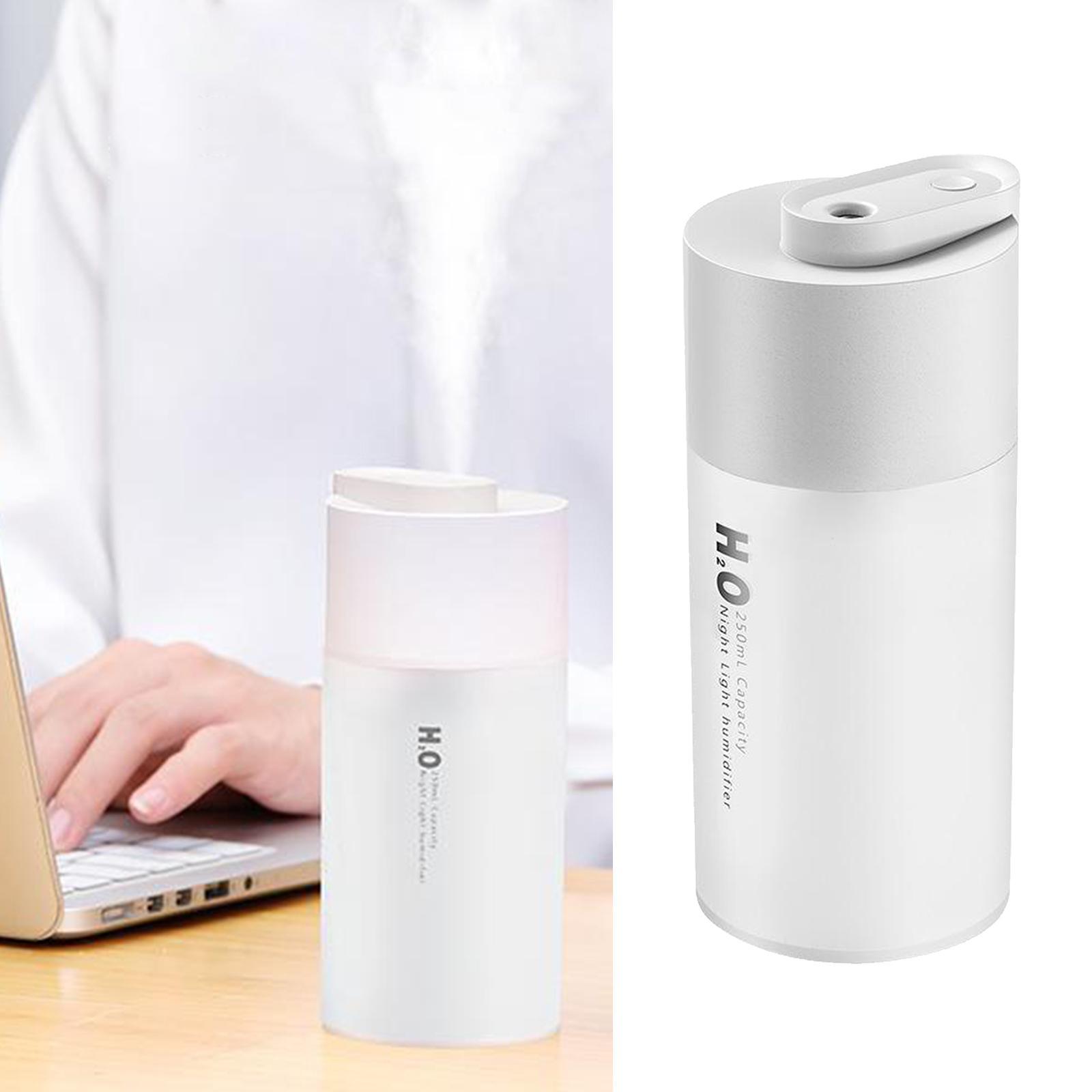 USB Essential Oil Diffuser Air Humidifier 250ml Tank for Car,Bedrooms Pink