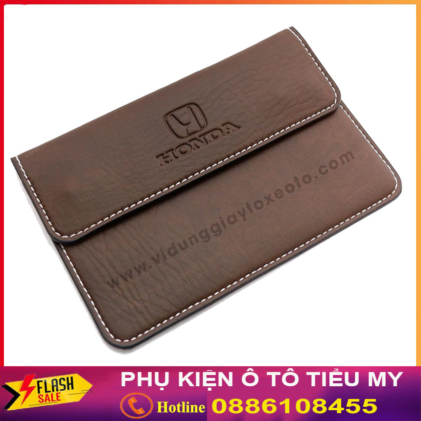 Ví Đựng Giấy Tờ Xe Giấy Đăng Kiểm Ô Tô Da Pu Cao Cấp Logo KIA Đẹp, Thời Trang, Kích Thước Nhỏ Gọn