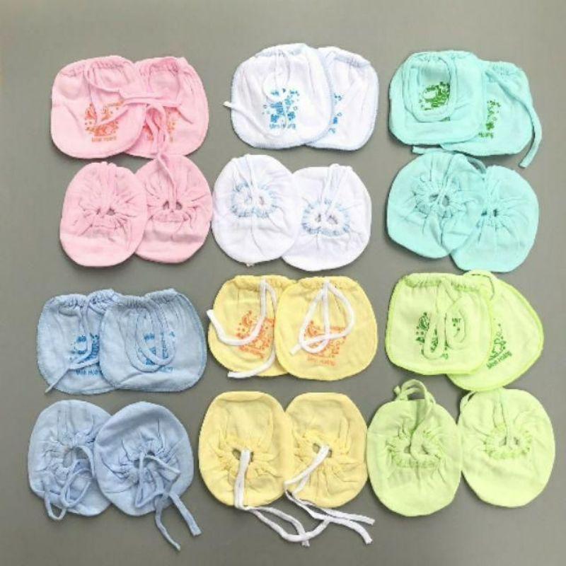 Bộ bao tay và bao chân loại buộc dây chống nằn cho bé loại đẹp