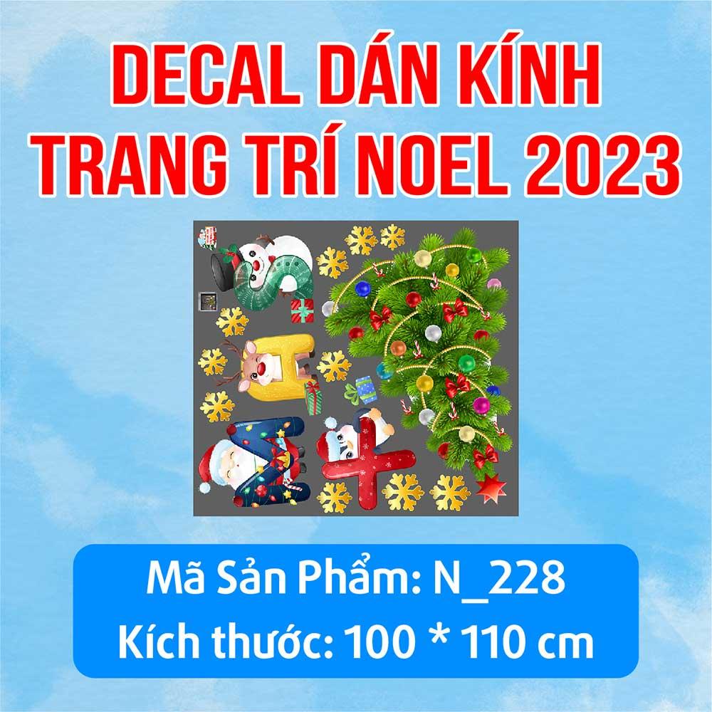 DECAL TRANG TRÍ GIÁNG SINH 2023 COMBO SỐ 10