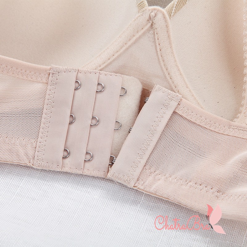 Áo lót trơn không gọng mút đệm vừa cotton chấm bi chìm