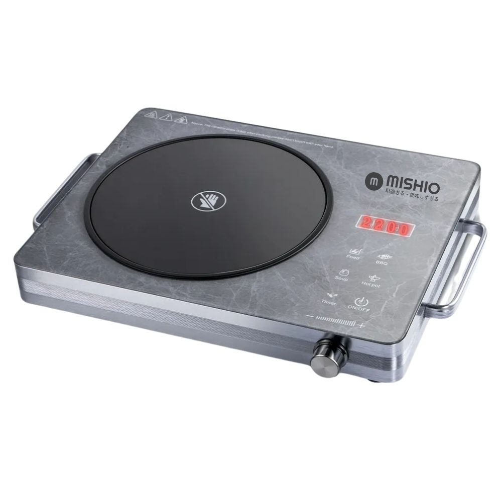Bếp hồng ngoại Mishio MK417 mặt kính cường lực cao cấp - hàng chính hãng
