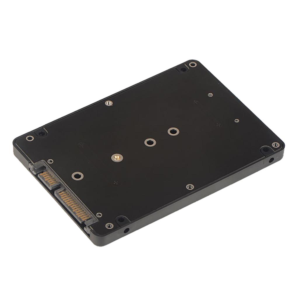 2Pack M.2 NGFF B-Key SSD to 2.5" SATA Adapter Card with Case Enclosure