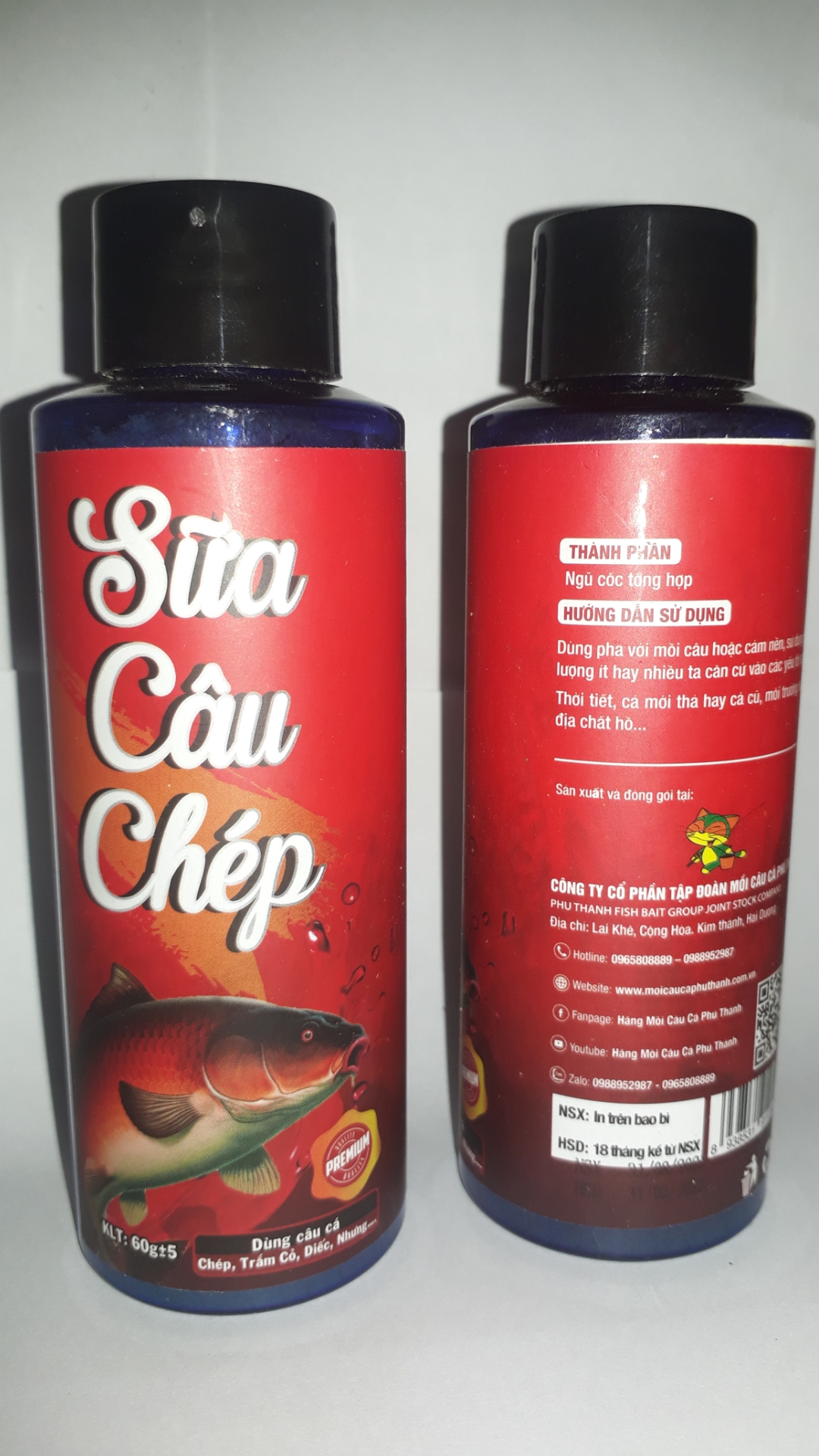 Combo Mồi Câu Cá Chép,Mã 54 và Tinh Chất Sữa Câu Chép,bộ 3 kết hợp hoàn hảo của Hãng Phú Thành