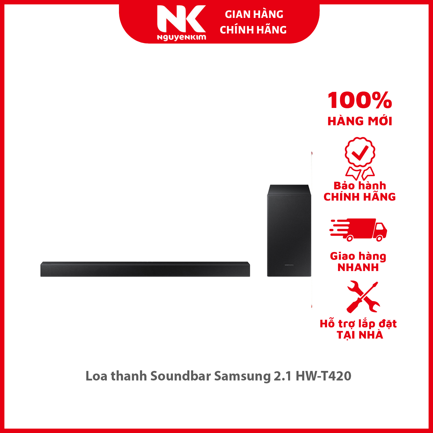 Loa thanh Soundbar Samsung 2.1 HW-T420 - Hàng chính hãng