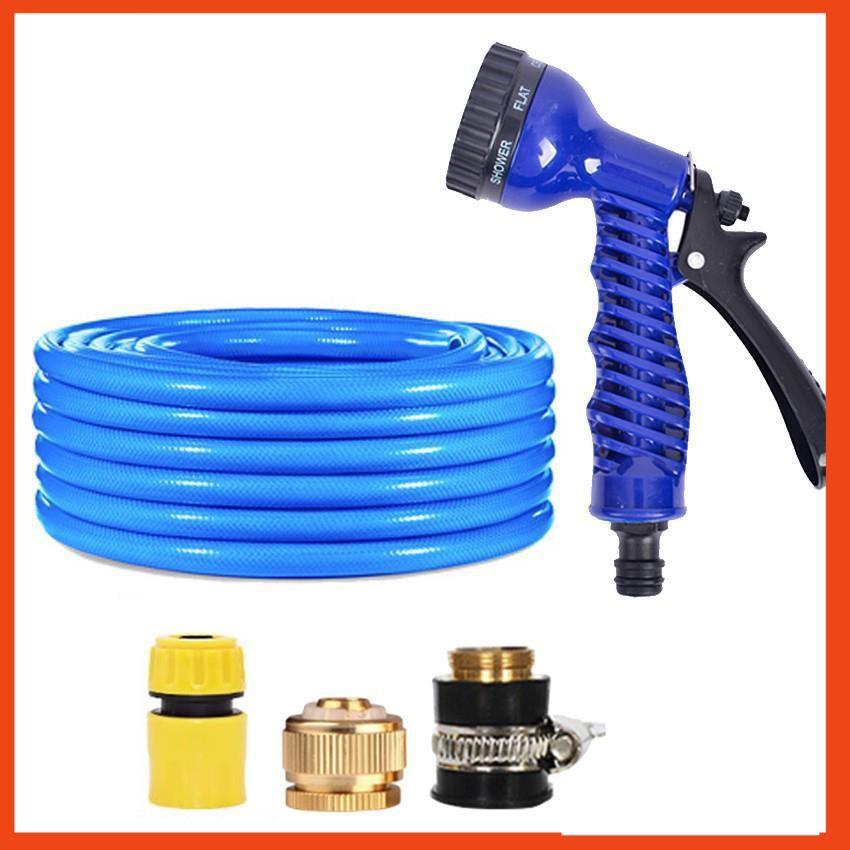 Bộ dây và vòi xịt tăng áp lực nước,rửa xe, tưới cây 7-10m  206843