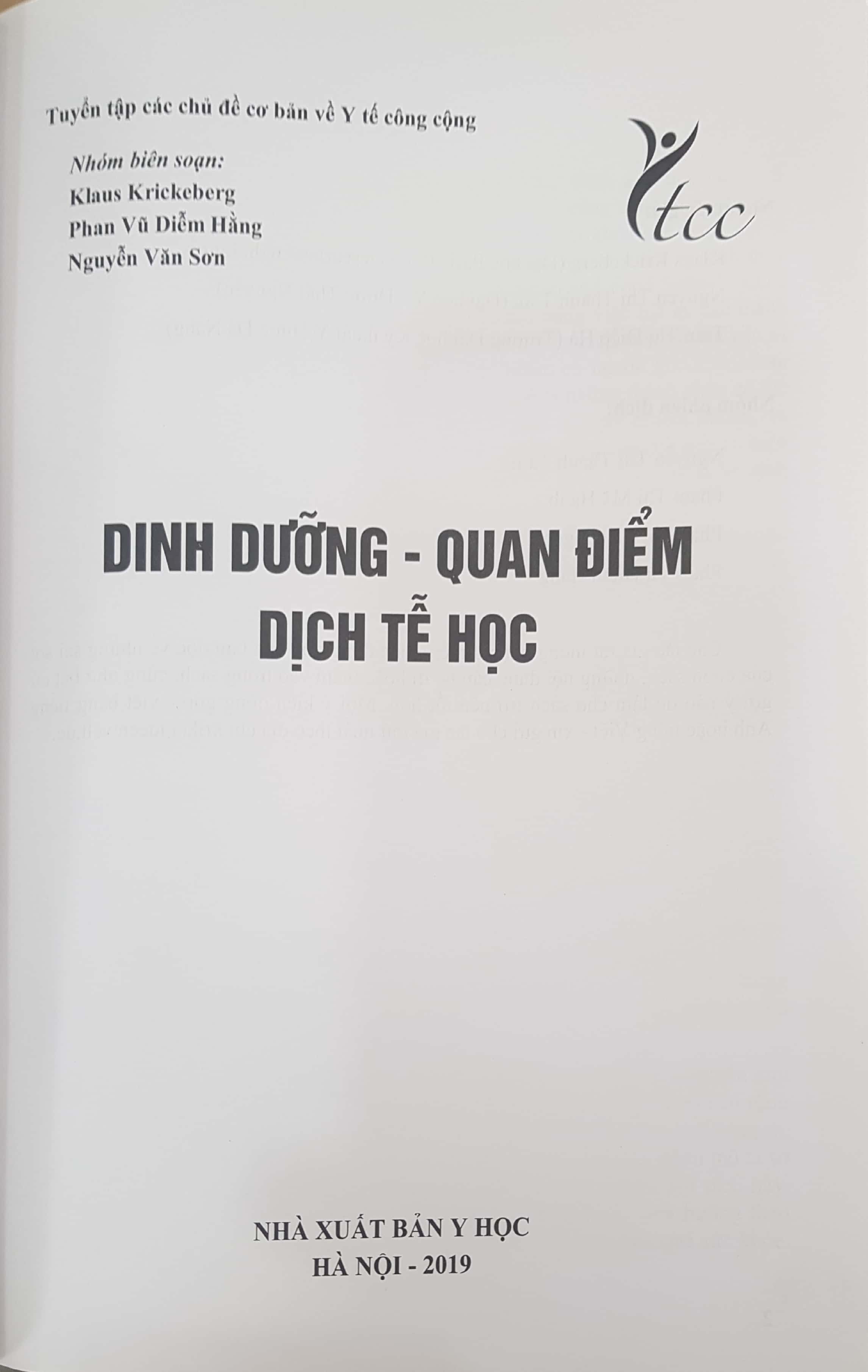 Benito - Sách - Dinh dưỡng quan điểm dịch tễ học - NXB Y học