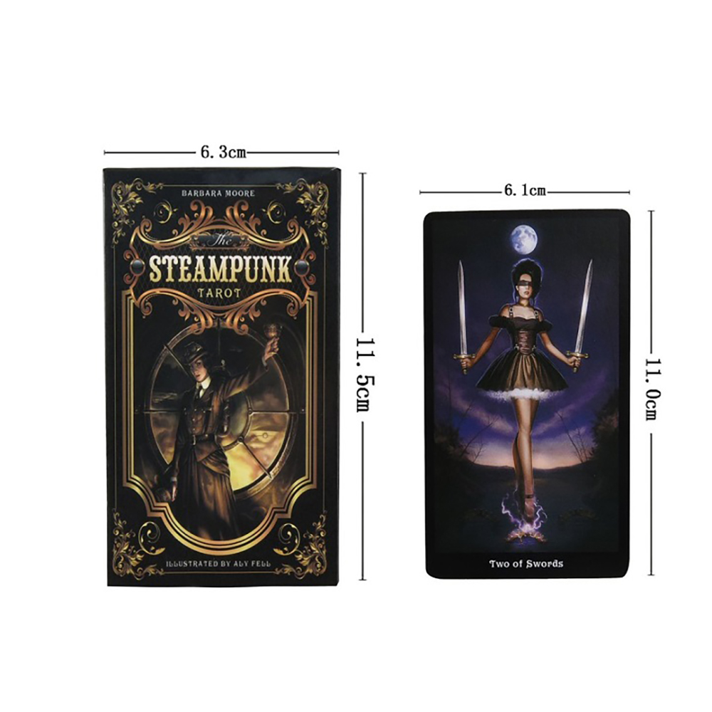 Bộ Bài Tarot Steampunk Tặng Link Hướng Dẫn Tiếng Việt Và Đá Thanh Tẩy