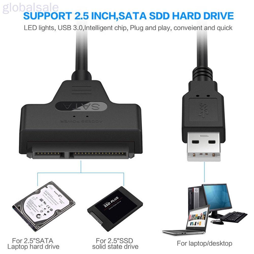 Dây Cáp Chuyển Đổi Ổ Cứng Hdd Sata 3 Sang Usb Ssd 2.5 Inch Với 22 chấu Usb 2.0
