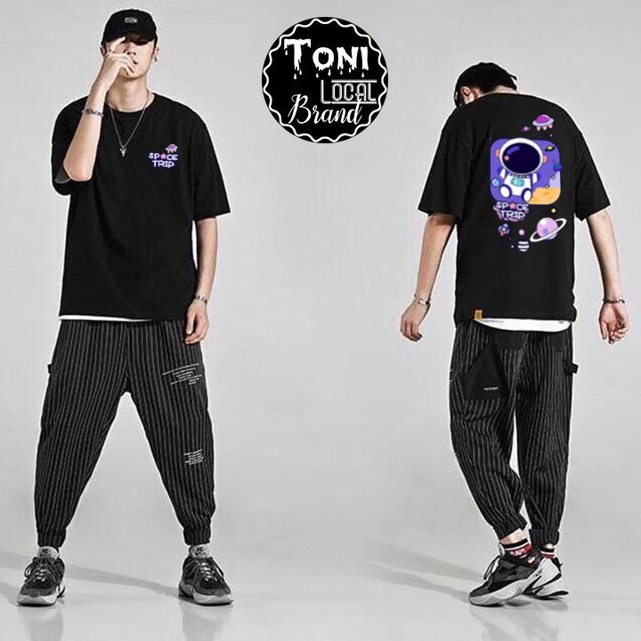 Áo Thun Tay Lỡ Local Brand SPACE TRIP Cotton 100 nam nữ Unisex
