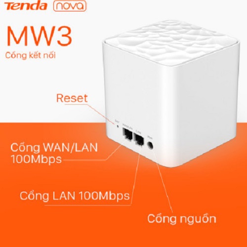 Router Wifi Mesh Chuẩn AC1200 Tenda Nova MW3 - 3 Pack - Hàng Chính Hãng