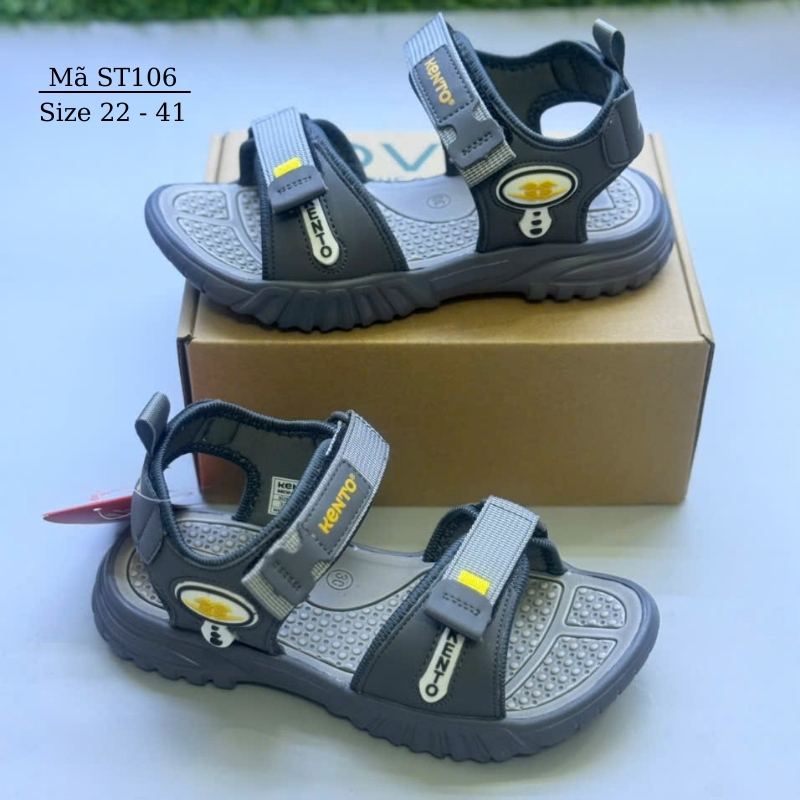 Sandal trẻ em dép quai hậu bé trai kháng khuẩn cao cấp 1 - 15 tuổi thể thao năng động cá tính NHÍM SHOP ST106