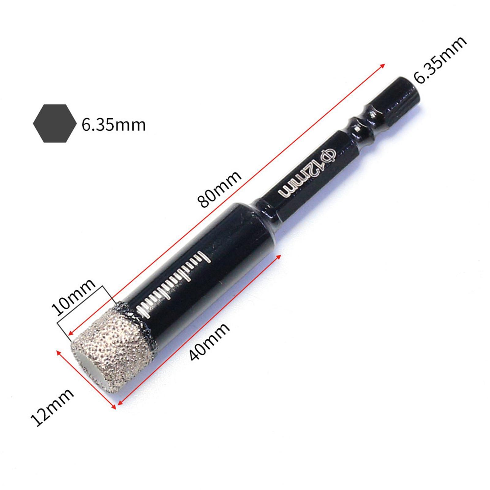 Brazed Diamond Drill Bits, Wet or Dry Drill Bit Diamond for Glass Porcelain