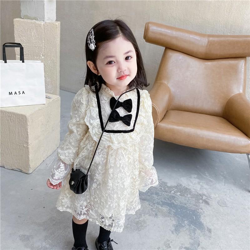 Váy đầm ren công chúa cho bé gái đi tiệc
