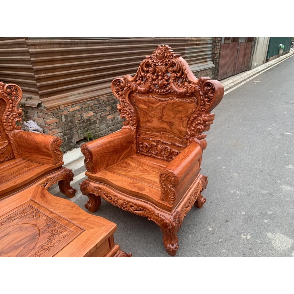 Bộ bàn ghế Hoàng Gia gỗ gõ đỏ