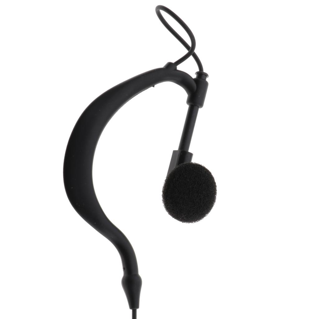 2Pcs 2 PIN Earpiece Ear Hook Interphone Earphone for BAOFENG UV5R Plus BF-888S
