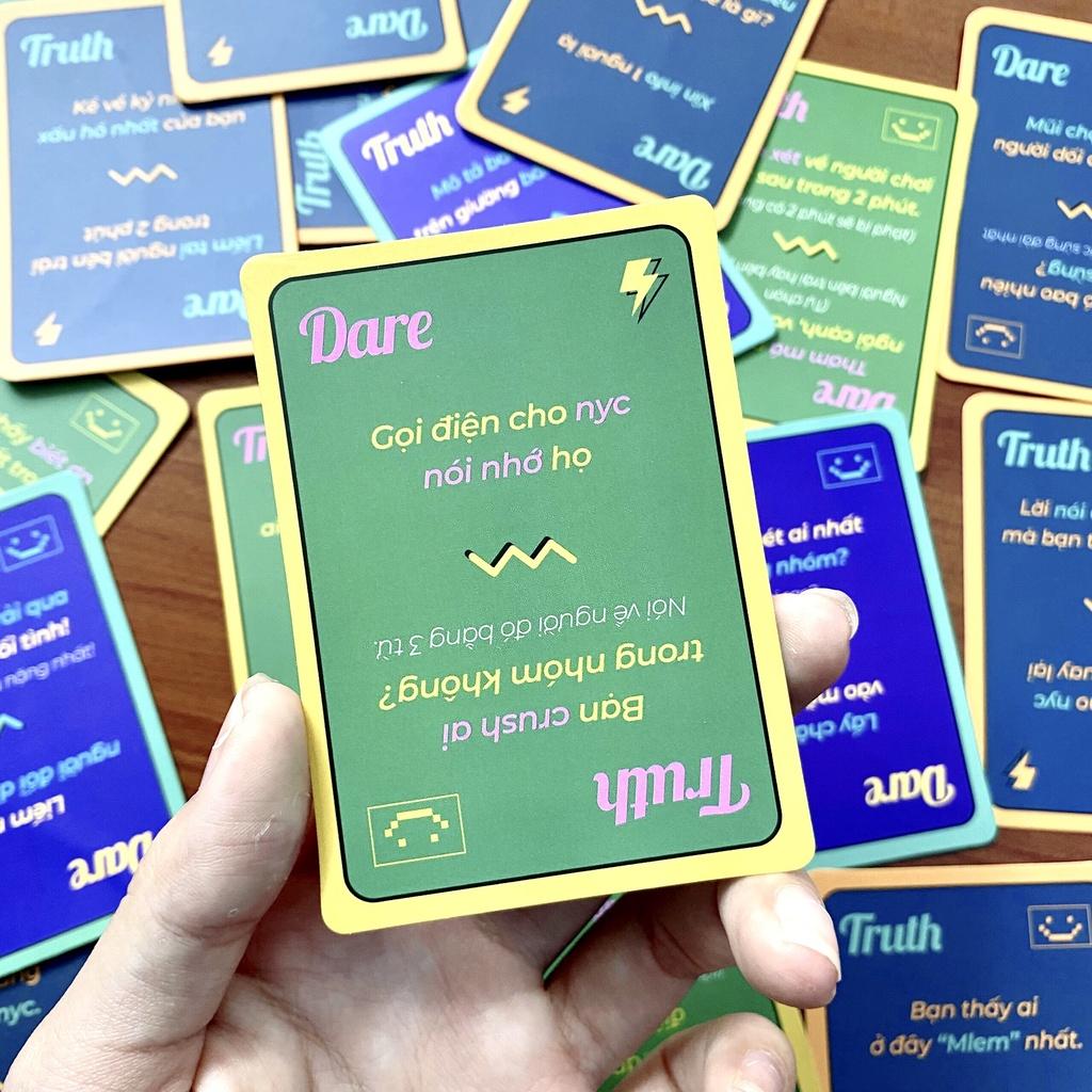 Bộ bài truth or dare thách hay thật drinking game cho bạn bè thú vị 52 lá