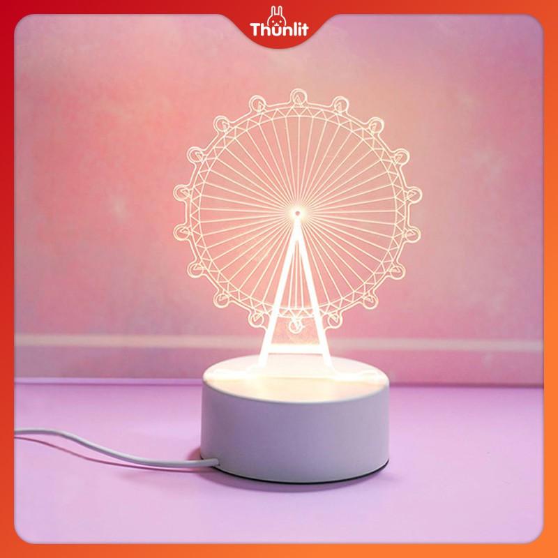 Thunlit 3D Night Light USB Plug-in Warm Light Valentine's Day Gift