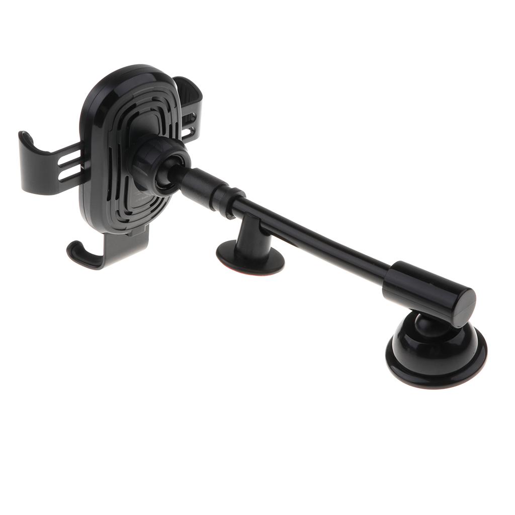 Wireless Charger Gravity Car Mount Holder for 4.0 - 6.5'' Smartphone Black