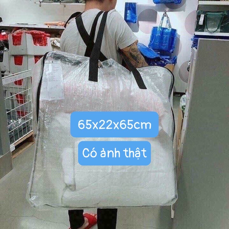 Túi Đựng Chăn Màn Hàng Nhà Máy 65x22x65cm Tráng Nhựa Nguyên Sinh Chắc Chắn