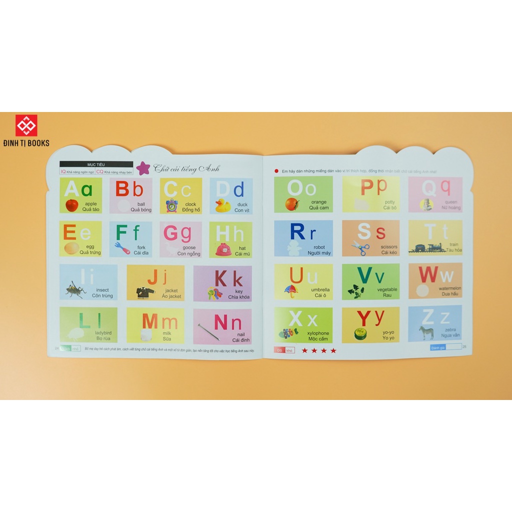 200 Miếng Bóc Dán Thông Minh - Phát Triển Chỉ Số Thông Minh IQ  - Tái Bản 2018