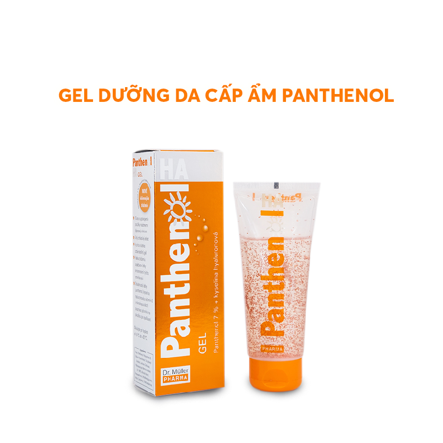 Gel dưỡng ẩm da Panthenol B5 7% bổ sung HA, Vitamin E Dr Muller 110ml làm đẹp da, phục hồi da