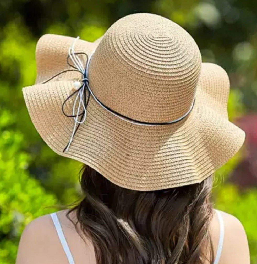 Nón rộng vành đi biển đẹp Mũ rộng vành đi biển Mũ cói đi biển rộng vành chống tia UV Panama thời trang Hàn Quốc dona21040807