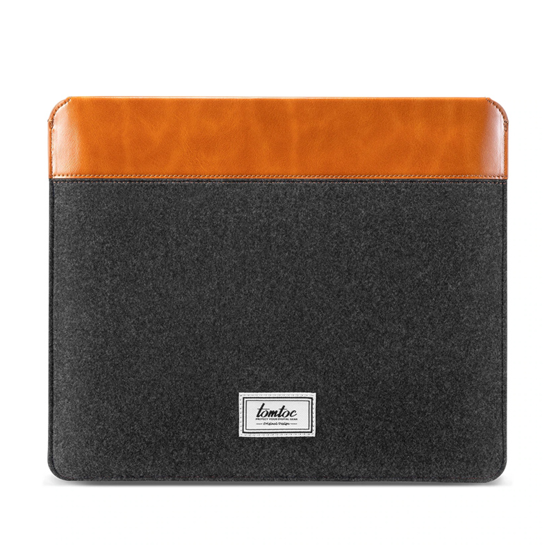 Túi Chống Sốc TOMTOC (USA) Felt Và PU Leather Cho iPad 9.7&quot;-11&quot;/iPad Pro 12.9&quot; - Hàng Chính Hãng