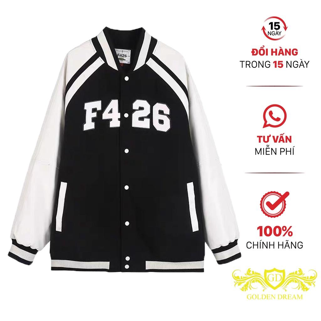 Aó Khoác Da Lộn Nữ Kiểu Dáng BomBer Thêu F426 Cực Chất Phong Cách Trẻ Thời Trang GOLDEN DREAM