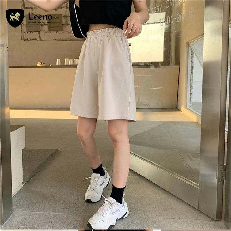 Quần short thun nam nữ, quần đùi trơn Unisex