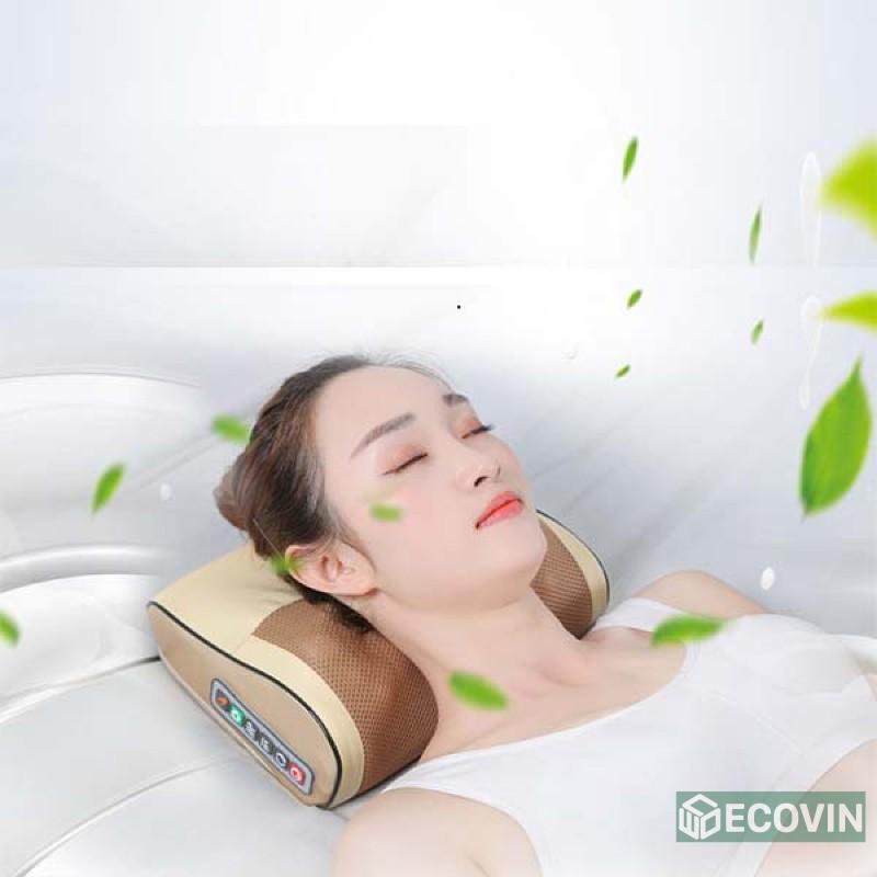 Gối Massage Hồng Ngoại Xoa Bóp Giảm Căng Thẳng 16 BI