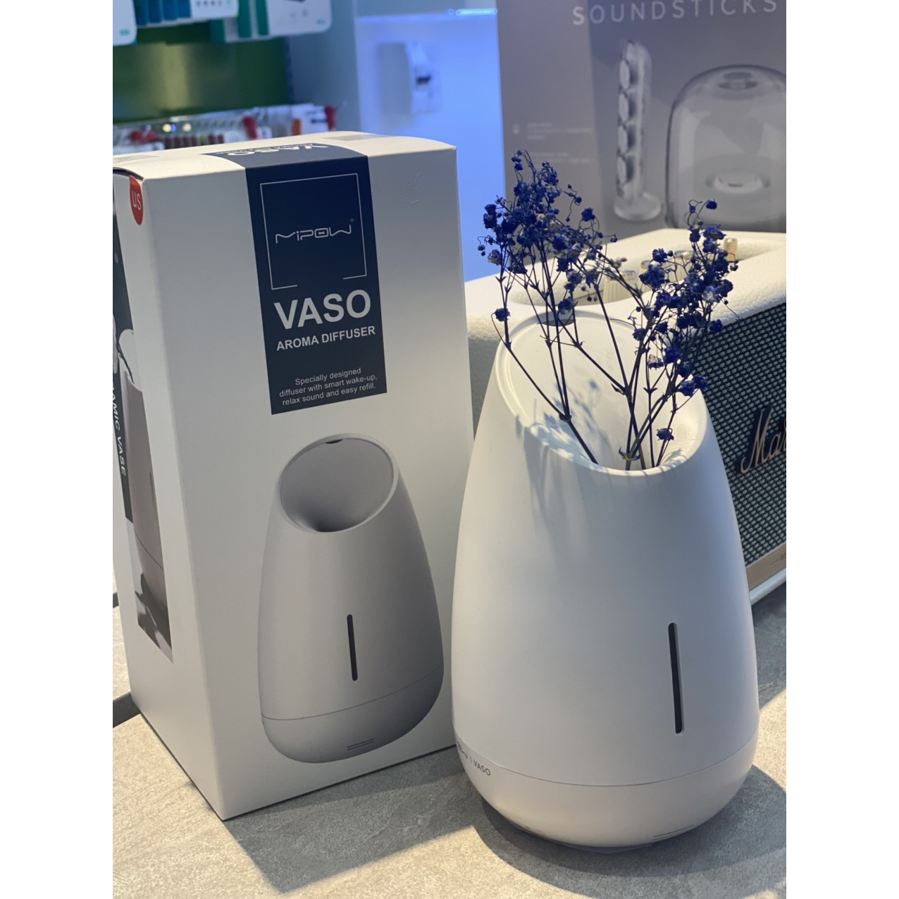 Máy Xông Tinh Vaso 2.0 Aroma Diffuser- có nhạc