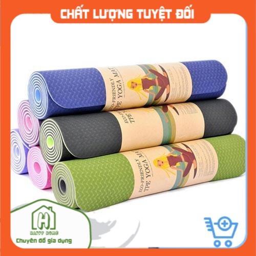 Thảm Tập Yoga, Tập Gym, Tập Thể Dục Tại Nhà TPE Đài Loan Cao Cấp, Chống Trơn Trượt, Êm Ái Khi Sử Dụng