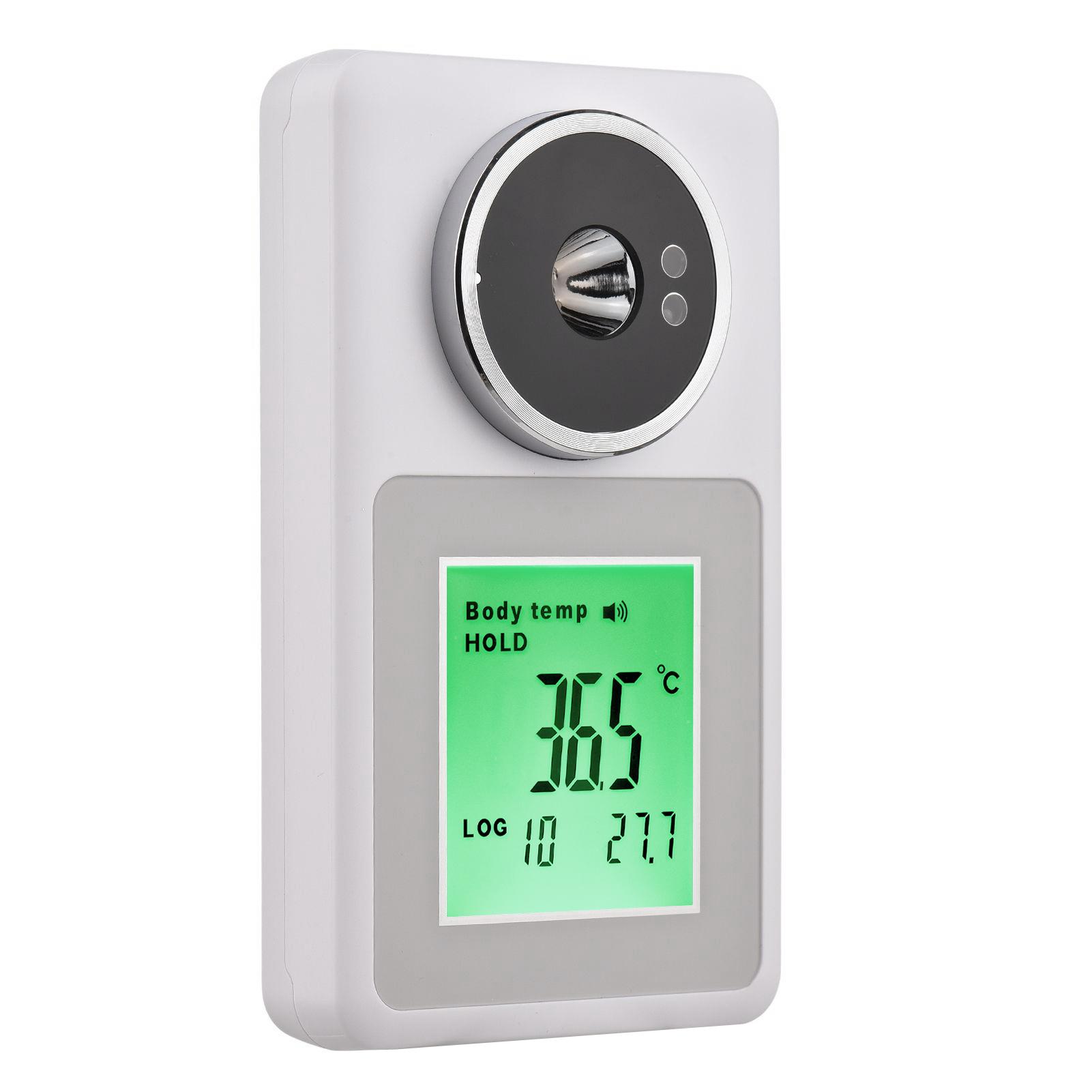 Màn hình LCD 3,0 inch Nhiệt kế hồng ngoại treo tường IR Máy đo kỹ thuật số không tiếp xúc Cơ thể/đối tượng Chế độ kép Bộ nhớ 32 nhóm Cảnh báo nhiệt độ cao