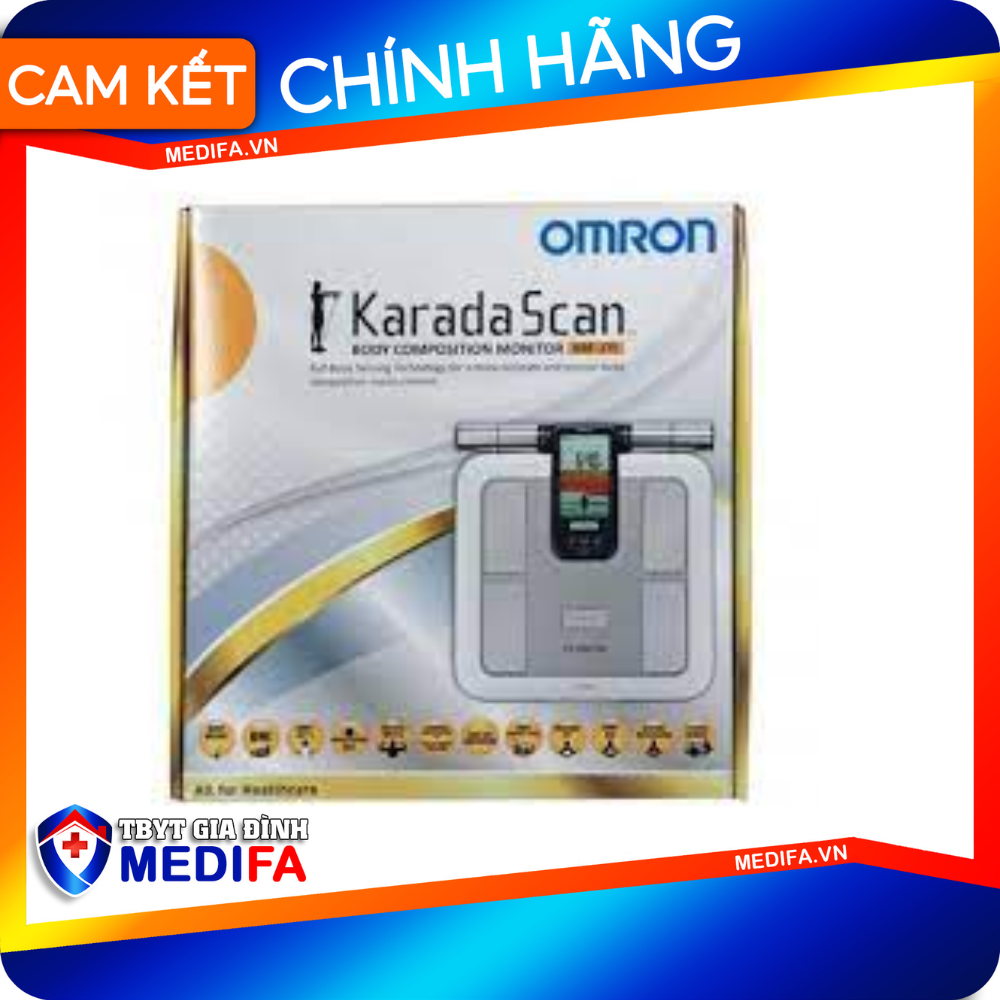 Cân Đo Chỉ Số Cơ Thể &amp; Lượng Mỡ Omron HBF-375 Dùng 8 Cảm Biến Để Đo Toàn Bộ Cơ Thể