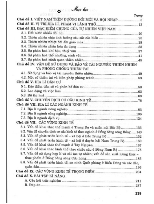 Sách - Câu hỏi và bài tập trắc nghiệm Địa lý theo chủ đề 12